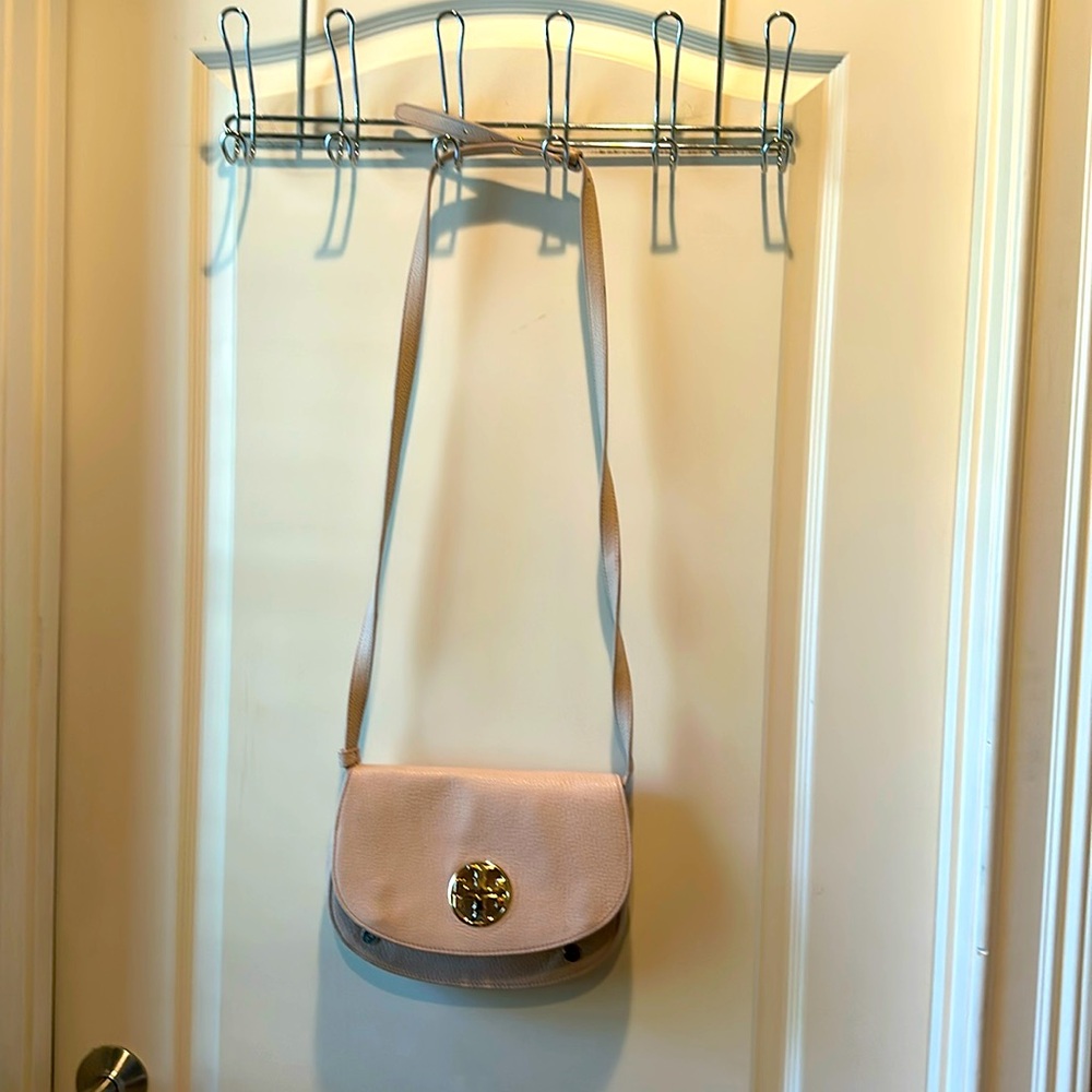 Tory Burch Pink Leather Crossbody Handbag